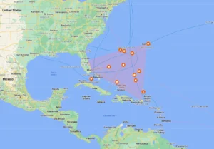 bermuda triangle map